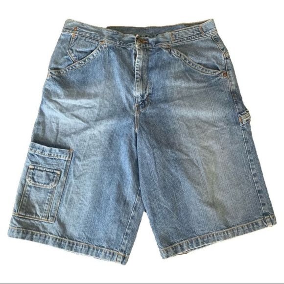 Guess Mens W36 Carpenter Blue Denim Shorts - Picture 1 of 8
